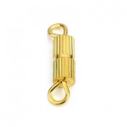 Srew clasp with eyelets 12x3mm Gold